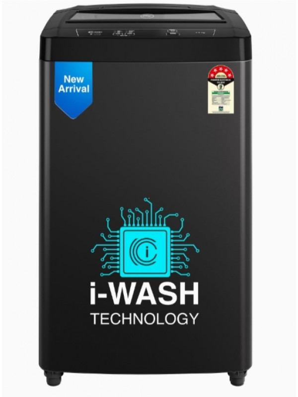 Washing Machine: Godrej 6.5 Kg 5 Star I-Wash Technology for Automatic One Touch Wash Fully-Automatic Top Load Washing Machine (2023 Model, WTEON 650 AP 5.0 GPGR, Graphite Grey, With Toughened Glass Lid)
